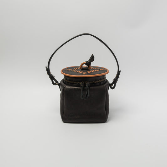 Yammart-pot-cube M ( black )