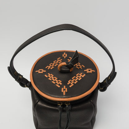 Yammart-pot-cube M ( black )