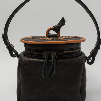 Yammart-pot-cube M ( black )