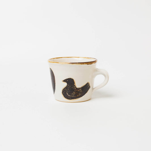 コンガリ舎-マグカップ-鳥とリンゴ