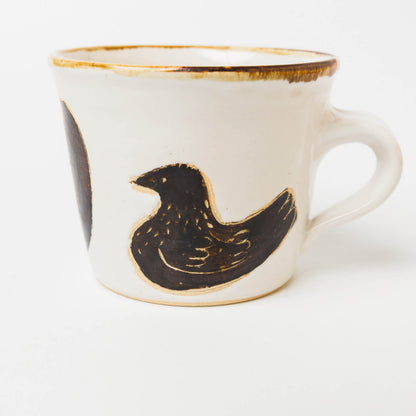 コンガリ舎-マグカップ-鳥とリンゴ