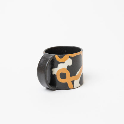Reiko Egawa ceramic works-マグカップS-black-1