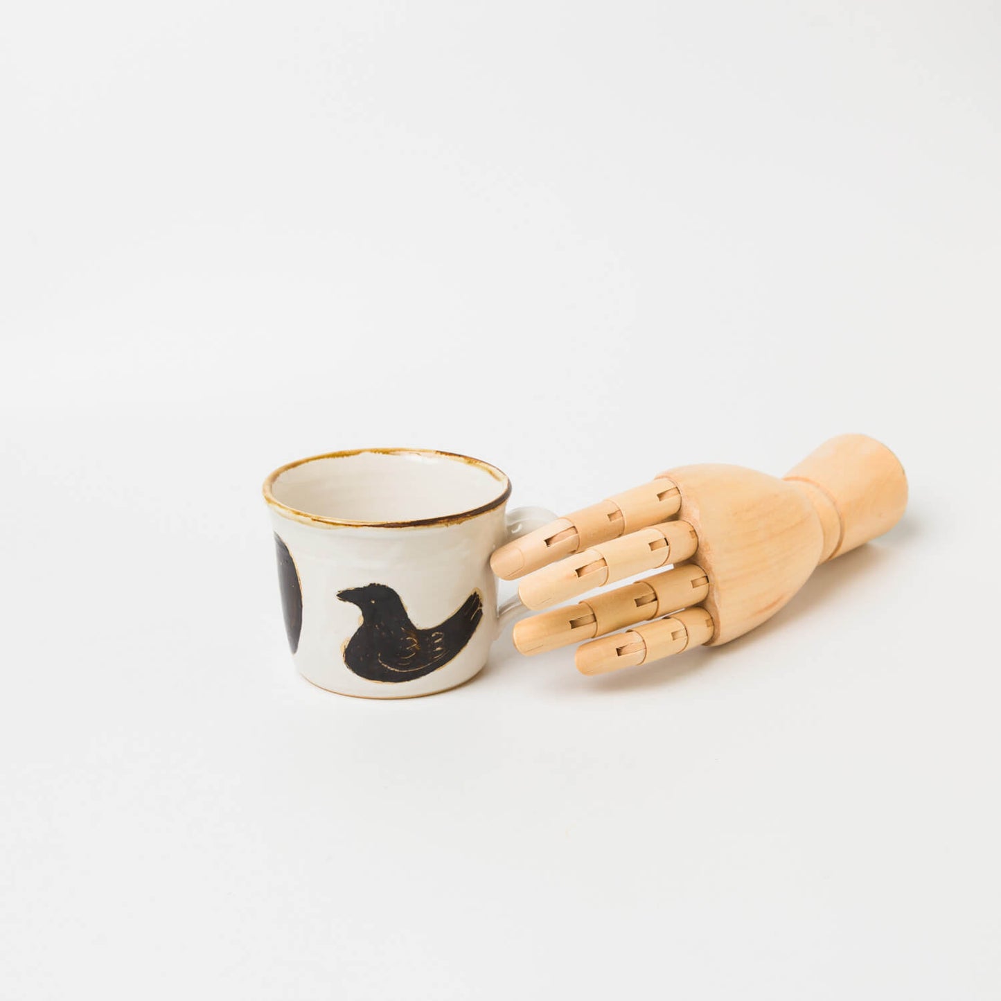 コンガリ舎-マグカップ-鳥とリンゴ