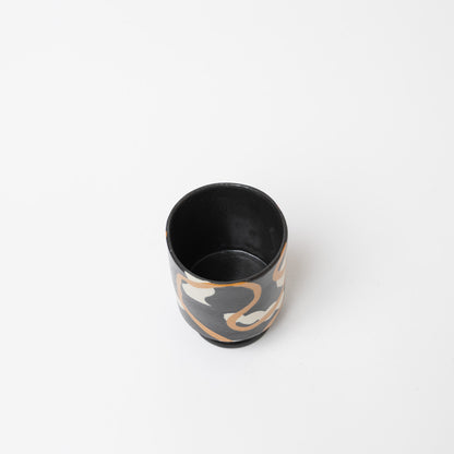 Reiko Egawa ceramic works-ゴブレット-black-1