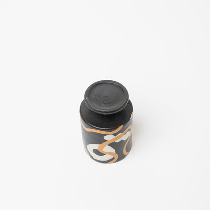Reiko Egawa ceramic works-ゴブレット-black-1
