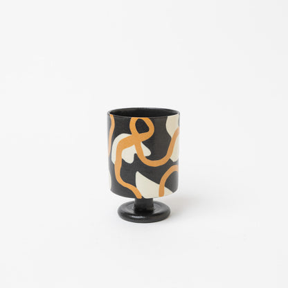 Reiko Egawa ceramic works-ゴブレット-black-2