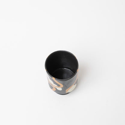 Reiko Egawa ceramic works-ゴブレット-black-2