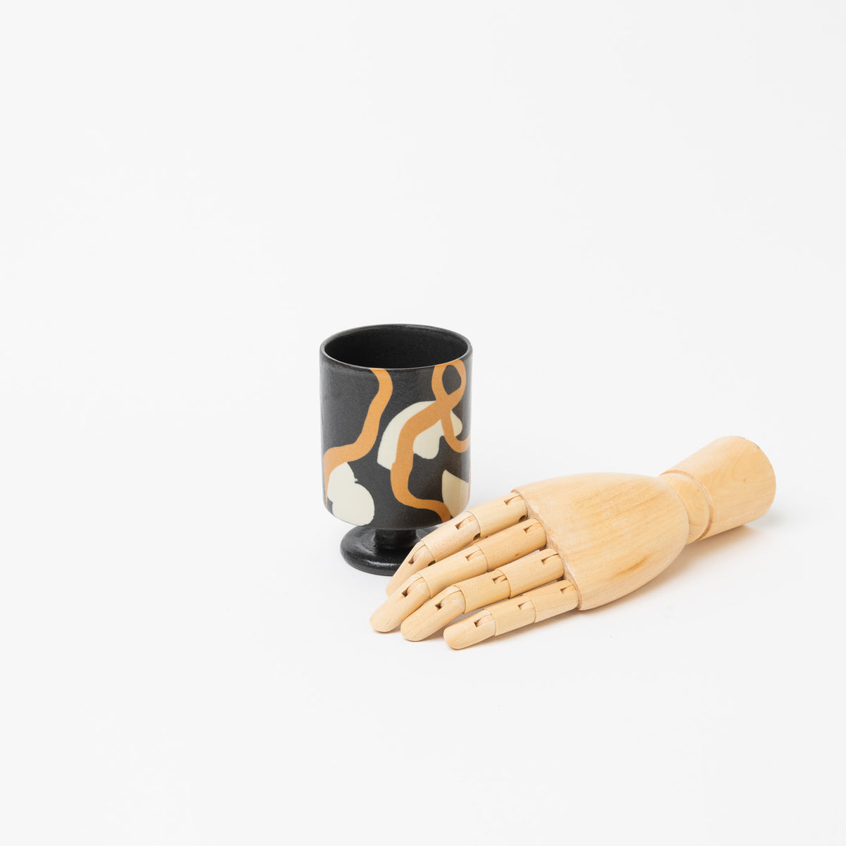 Reiko Egawa ceramic works-ゴブレット-black-2