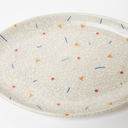 Reiko Egawa ceramic works-オーバルプレート-party-1