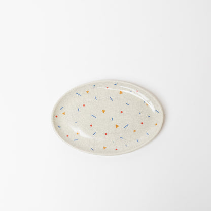 Reiko Egawa ceramic works-オーバルプレート-party-2