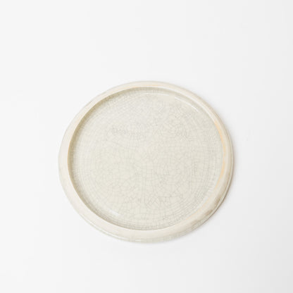 Reiko Egawa ceramic works-デザートプレート-white-1