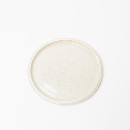Reiko Egawa ceramic works-デザートプレート-white-2