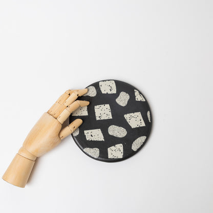 Reiko Egawa ceramic works-デザートプレート-pebble-1