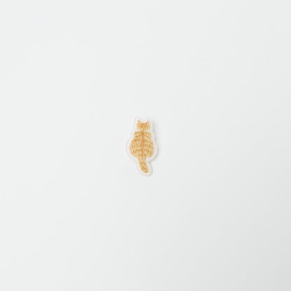 kanaecco-猫の後ろ姿 刺繍ブローチ-1