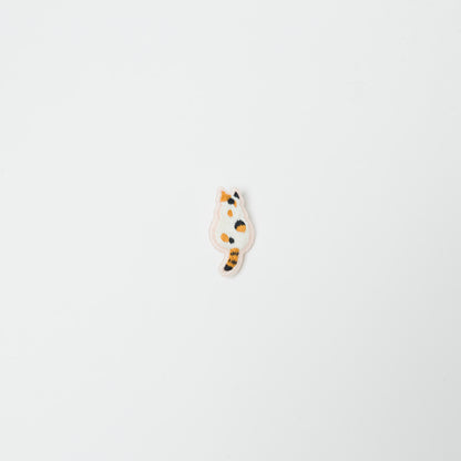 kanaecco-猫の後ろ姿 刺繍ブローチ-4