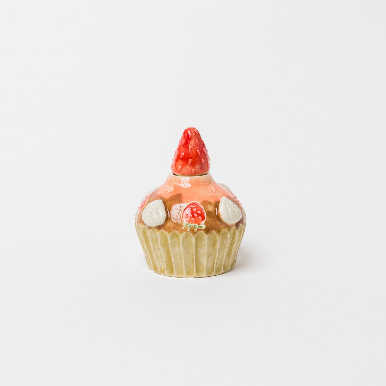 中村佳菜子-苺カップケーキオブジェ(一輪挿し)-2