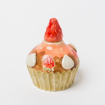 中村佳菜子-苺カップケーキオブジェ(一輪挿し)-2
