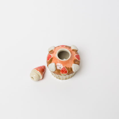 中村佳菜子-苺カップケーキオブジェ(一輪挿し)-4