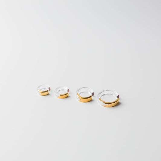 Asuka Shimada-ear cuff half-gold