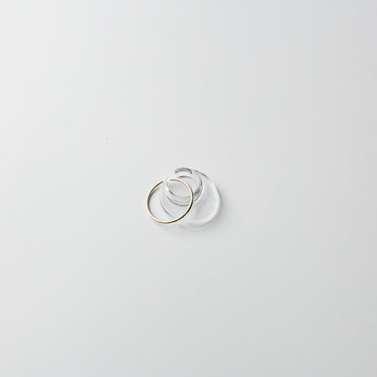 Asuka Shimada-ear cuff moon-clear+◯