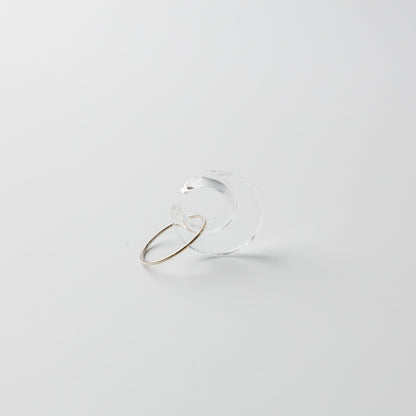 Asuka Shimada-ear cuff moon-clear+◯