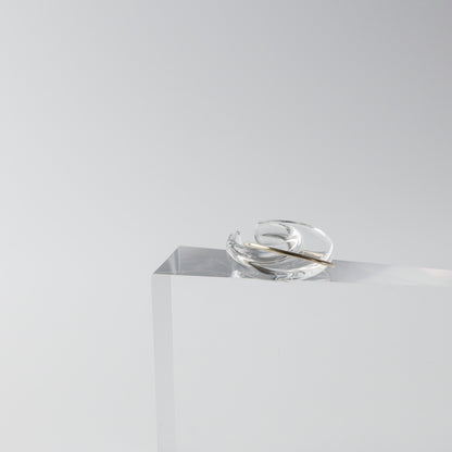 Asuka Shimada-ear cuff moon-clear+◯