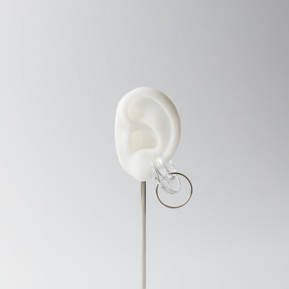 Asuka Shimada-ear cuff moon-clear+◯