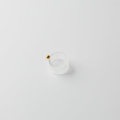 Asuka Shimada-ring◯。 ストライプ-Gold