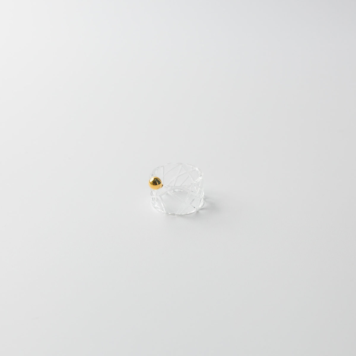 Asuka Shimada-ring◯。 格子-Gold