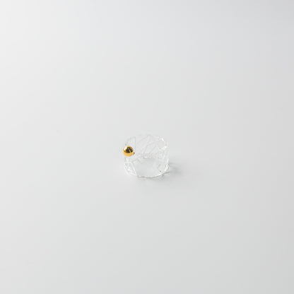 Asuka Shimada-ring◯。 格子-Gold
