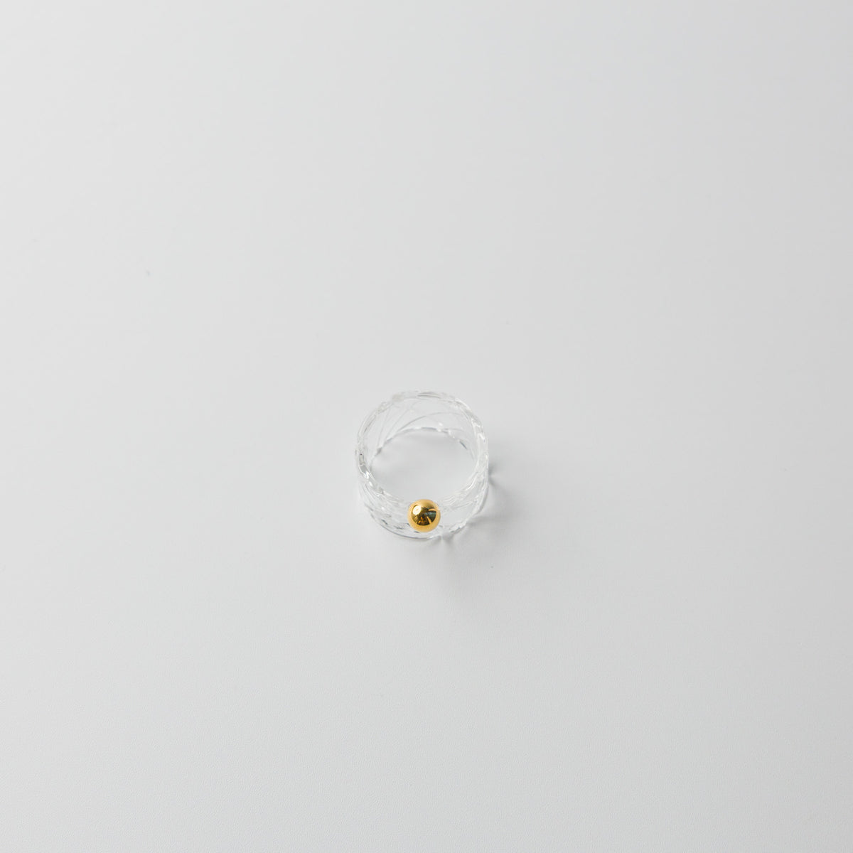 Asuka Shimada-ring◯。 格子-Gold