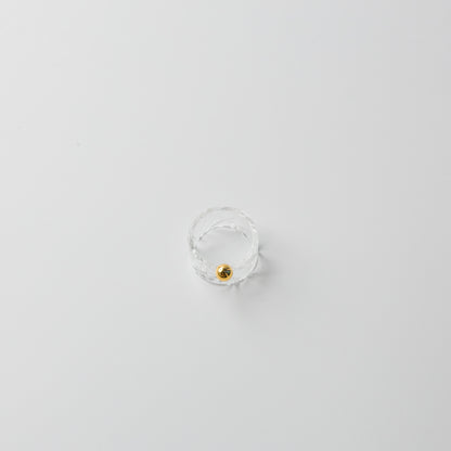 Asuka Shimada-ring◯。 格子-Gold