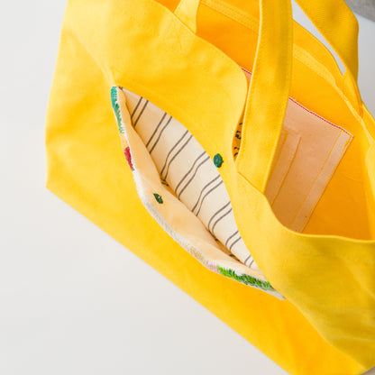 ふくつぎ by TANSU｜Mountain Pocket Tote-Yellow