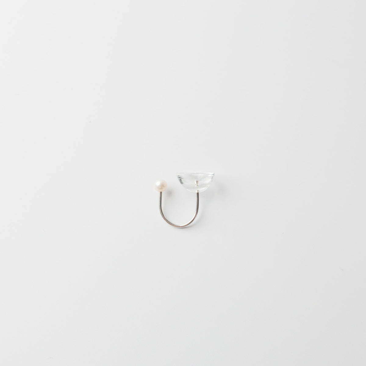 Asuka Shimada-ring silver bowl+pearl S/M