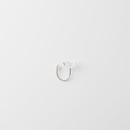 Asuka Shimada-ring silver bowl+pearl S/M