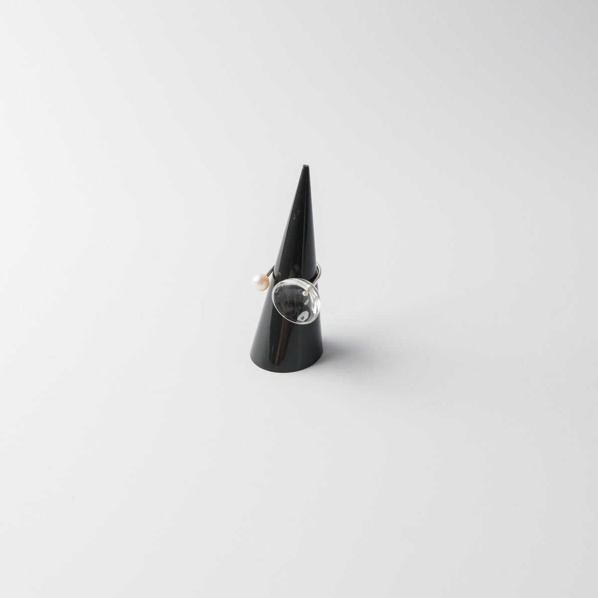 Asuka Shimada-ring silver bowl+pearl S/M