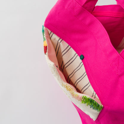 ふくつぎ by TANSU｜Mountain Pocket Tote-Pink