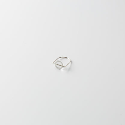Asuka Shimada-ring silver hemisphere+D S/M