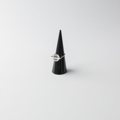 Asuka Shimada-ring silver hemisphere+D S/M