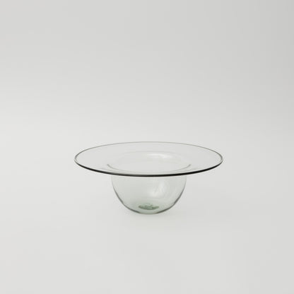 ワダコーヘー-capeline bowl with thick lim-studio gray