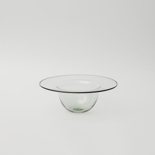 ワダコーヘー-capeline bowl with thick lim-studio gray
