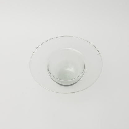 ワダコーヘー-capeline bowl with thick lim-studio gray