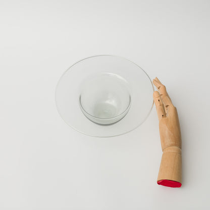 ワダコーヘー-capeline bowl with thick lim-studio gray