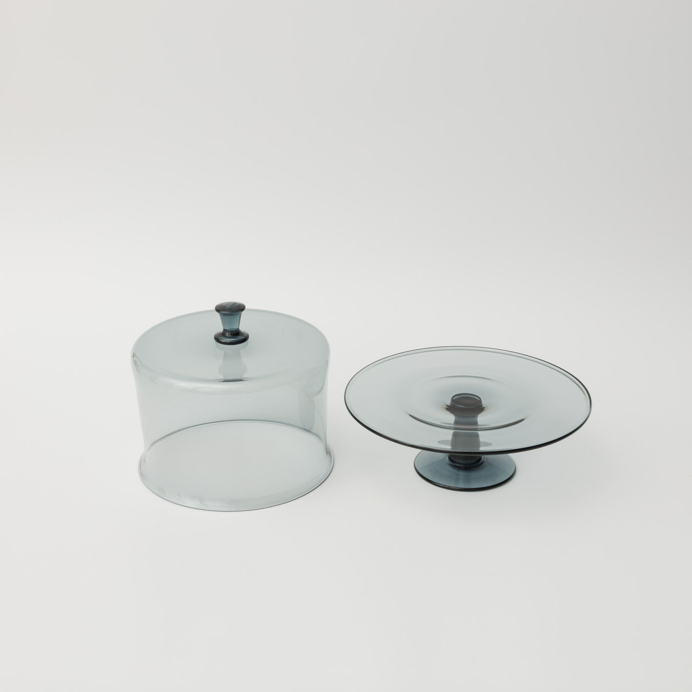 ワダコーヘー-cloche and compote set-studio blue gray