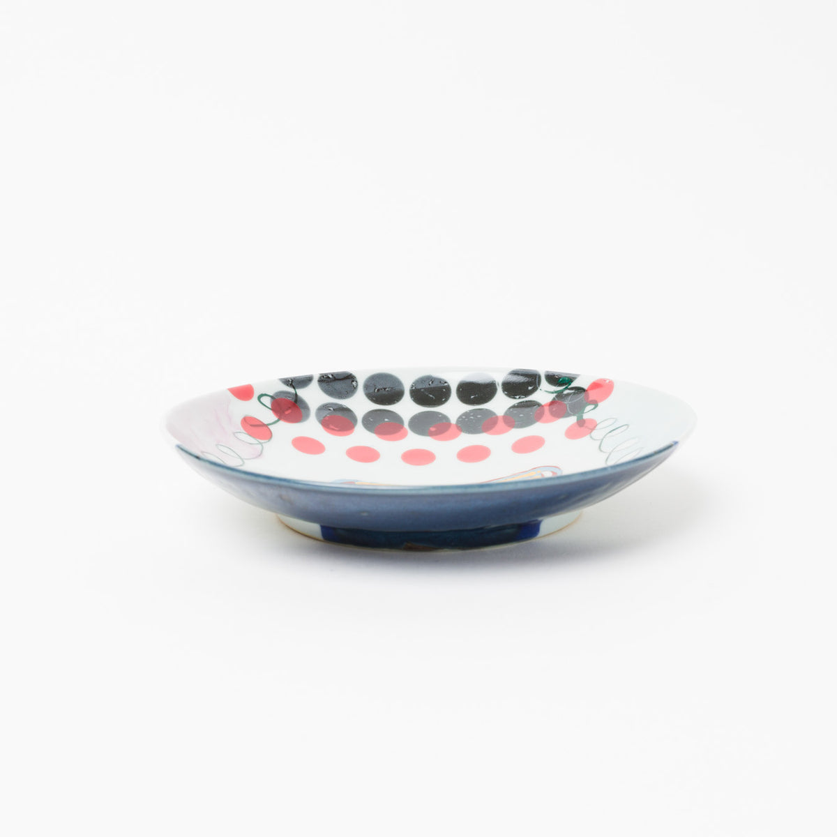 田辺京子-なまこ釉五寸皿-3