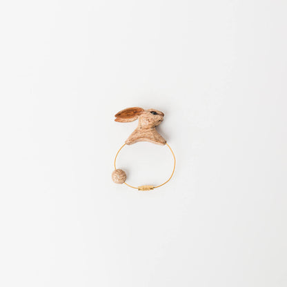 kitona-白うさぎトルソーキーホルダー