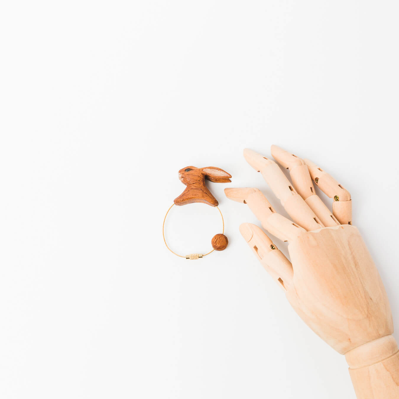 kitona-黒うさぎトルソーキーホルダー-1