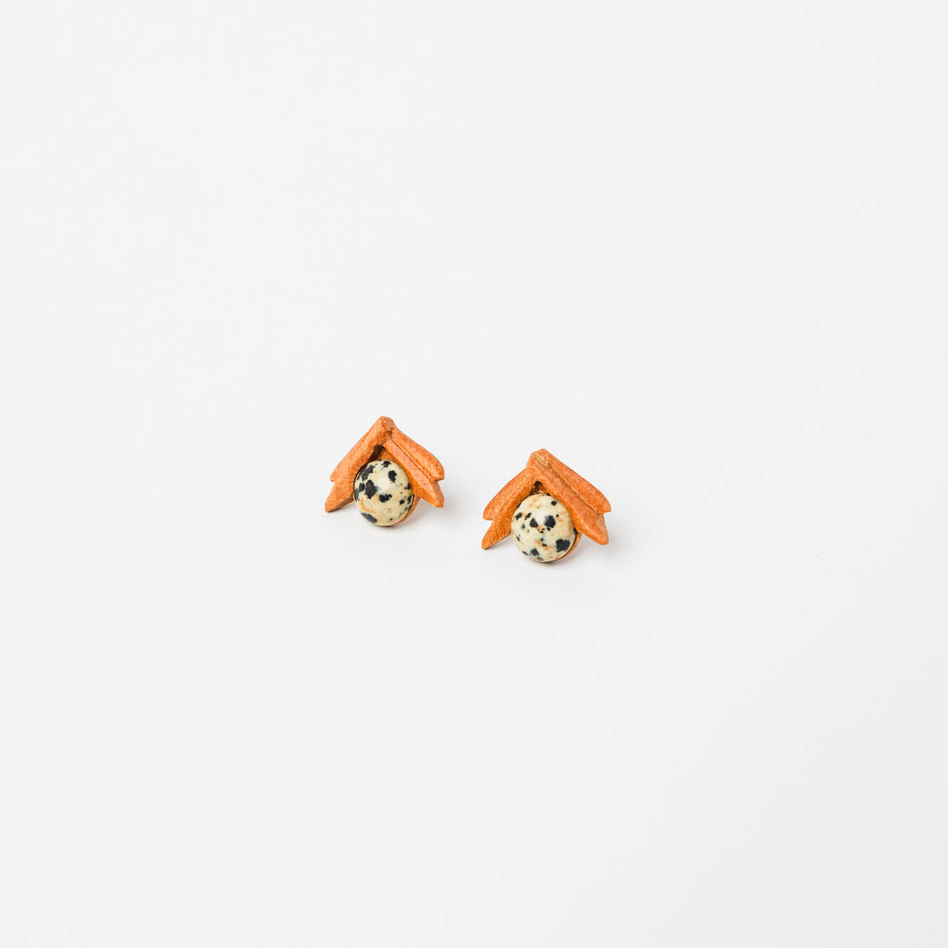 kitona-耳飾り-果樹-ダルメシアンジャスパー-ピアス/イヤリング