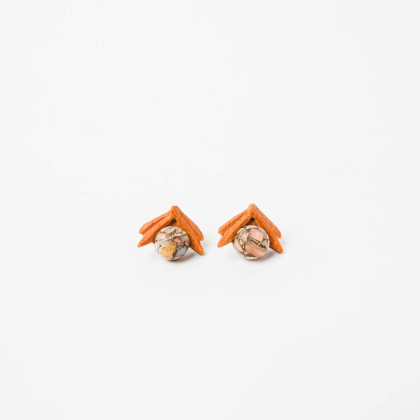 kitona-耳飾り-果樹-コッパーピンクオパール-ピアス/イヤリング