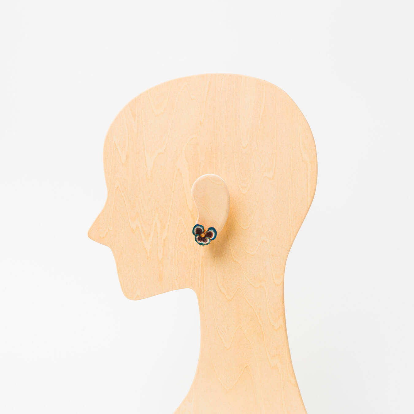 kitona-耳飾り-パンジー-ブルー-ピアス/イヤリング